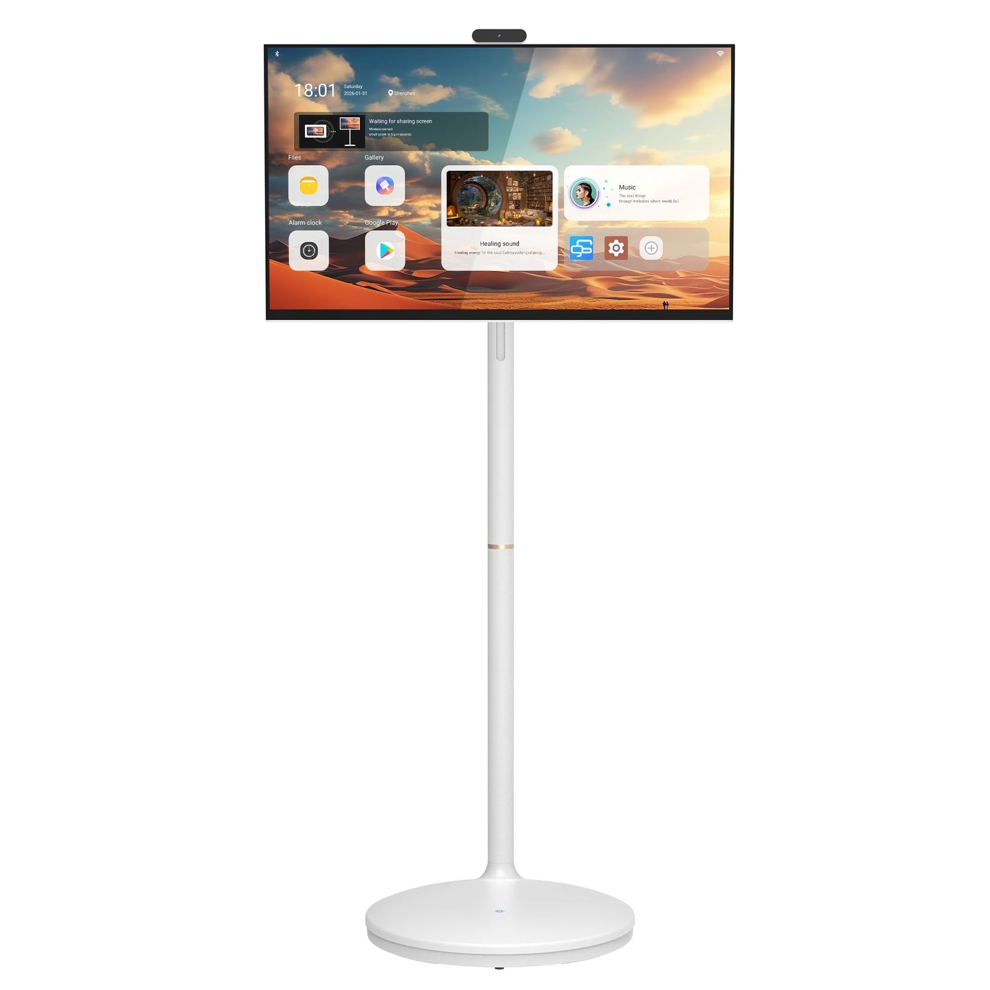 Cugima 27" FHD Smart Portable TV on Wheels