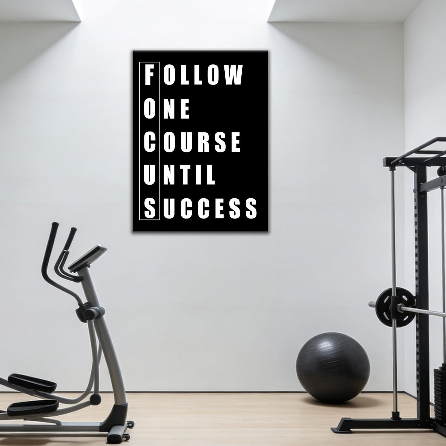 Inspirational Canvas Wall Art Motivational Poster Print for Home Positive Quotes Wall Decor Modern Inspiring Picture Painting Artwork for Bedroom Gym Office Stretched and Framed [18''W x 24''H]