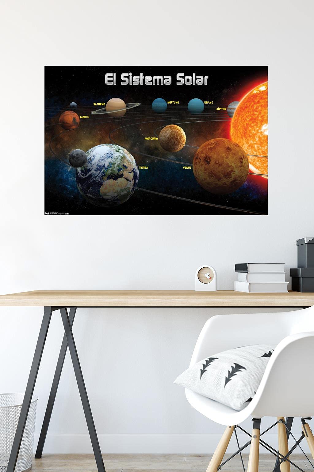 Trends International El Sistema Solar 2013 (Solar System) Wall Poster, 22.375" x 34", Premium Unframed Version