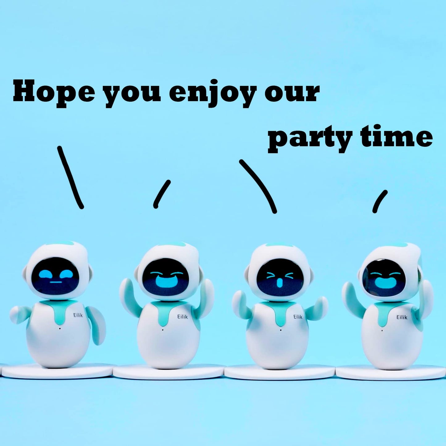 ENERGIZE LAB Eilik – Cute Robot Pets for Kids and Adults, Your Perfect Interactive Companion at Home or Workspace, Unique Gifts for Girls & Boys.