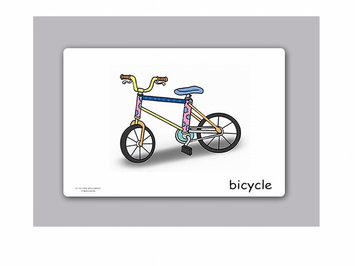 Yo-Yee Flash Cards - Transportation and Vehicle Picture Cards - English Vocabulary Cards for Toddlers, Kids, Children and Adults - Including Teaching Activities and Game Ideas and More