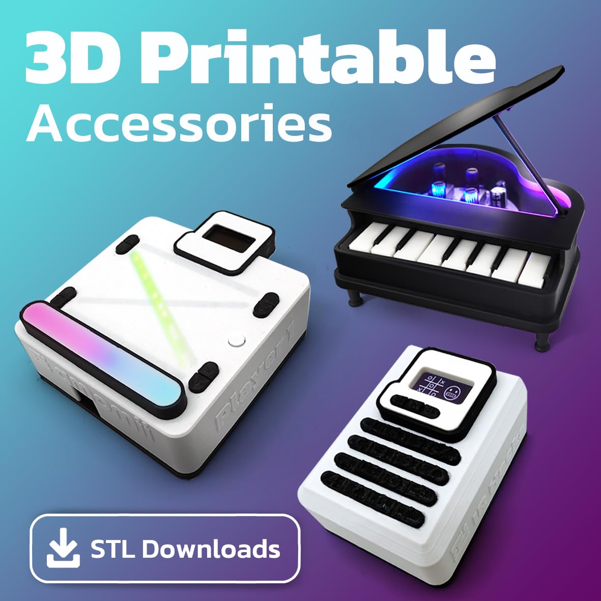 amomii Testudo: Soldering Practice Kit. Build 3 Gadgets: Digital Piano, Game Console & Keypad. With Arduino Compatible microcontroller, PDF and video tutorials. DIY Gift for Makers, Beginners & Adults