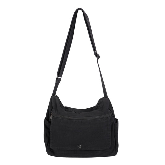 Zlineviy Canvas Messenger Bag for Women Men Crossbody Tote Bag with Multiple Pockets Vintage Satchel