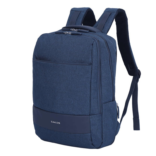 SAKOS Spirit 15.6 inch Laptop Backpack, Professional Travel Backpack Carry on Flight - TSA Approved, Water Repellent Laptop Backpack for Men & Women, College Backpack with Laptop Compartment - Blue