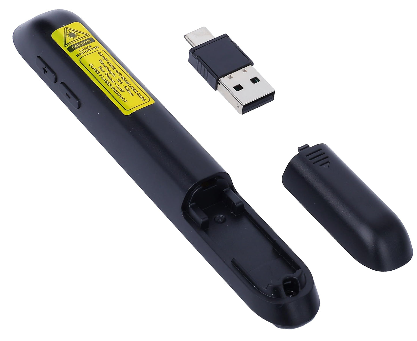TITIANCOOL Wireless Presenter Remote with Green Light, Rechargeable PowerPoint Clicker for Mac Windows PC, 2.4GHz USB & Bluetooth, 656ft Range