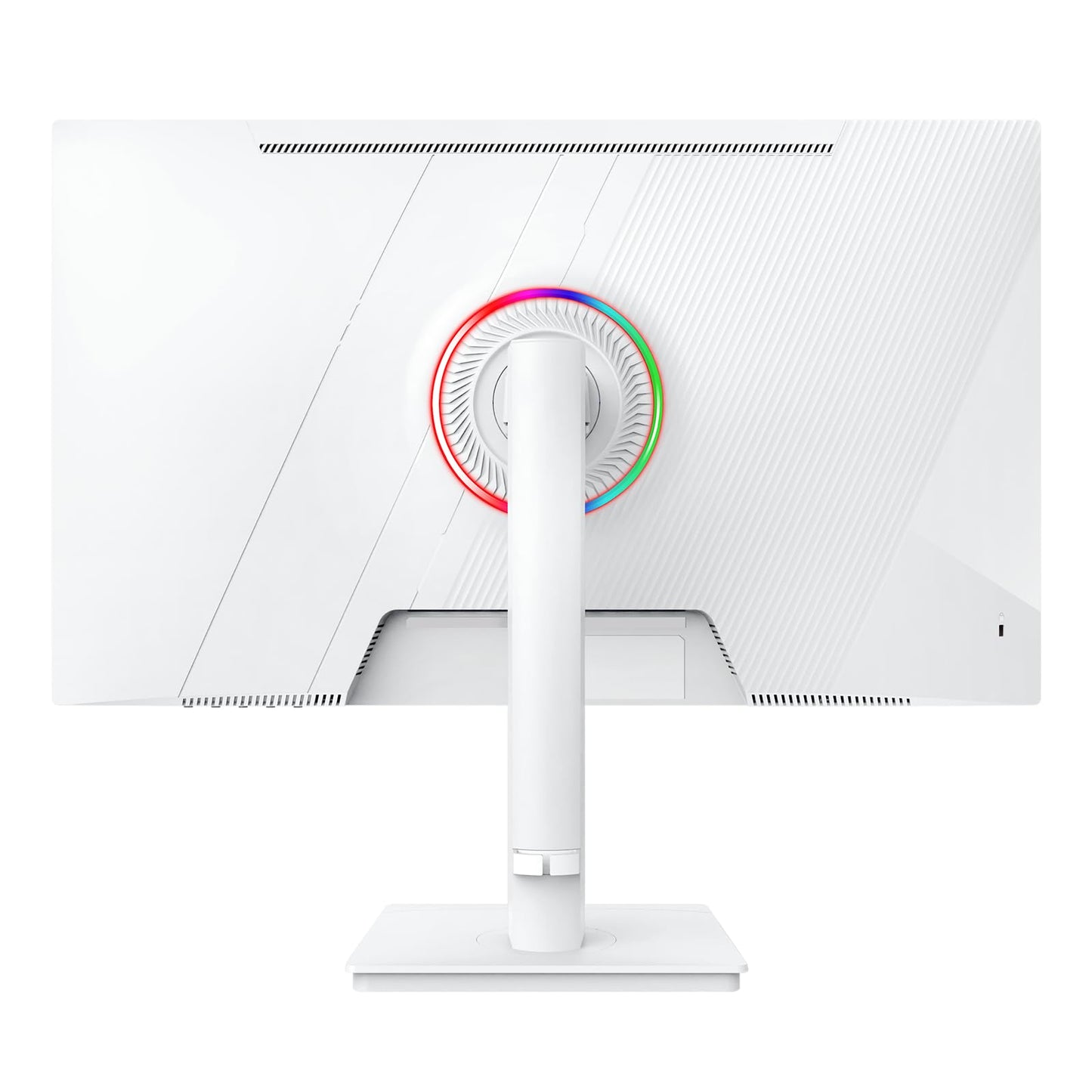 CRUA 27" Gaming Monitor, 144Hz 4K UHD(3840*2160P) IPS Screen, Supports Height/Pivot/Rotating/Tilt Adjustable Vertical Monitor, AMD Freesync, 120% sRGB, Built-in Speakers, Wall Mountable Installs-White