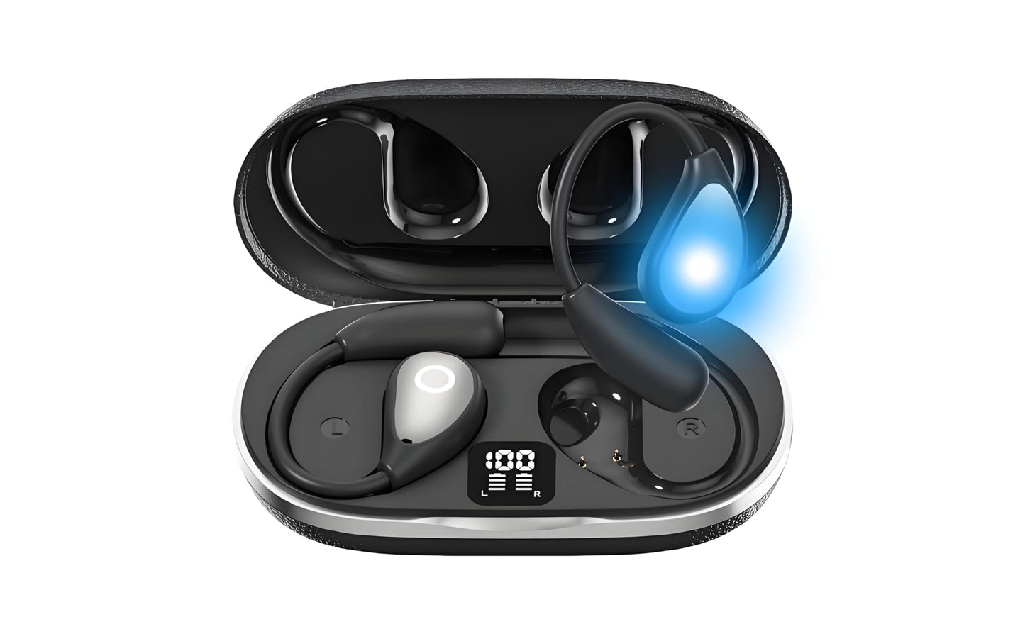 AI Real-Time Translation Earbuds, 144 Languages & Accents, 0.5s Fast Response, 98% Accuracy Language Translator Device for Travel, Business & Learning, Wireless Bluetooth Translator Headset