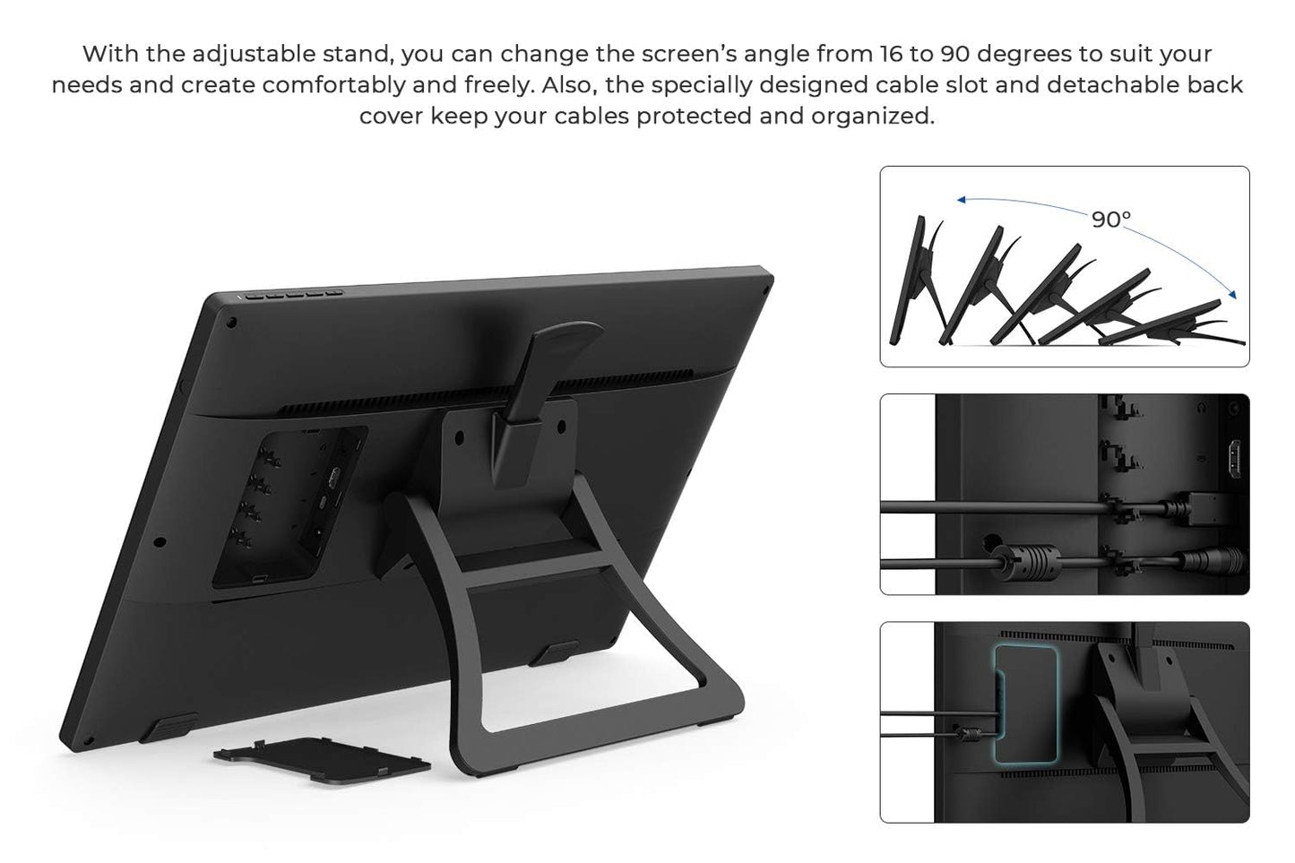 Drawing Tablet with Screen XPPen Artist 22 2nd Computer Graphics Tablet 122% sRGB with 8192 Levels Tilt Function Battery-Free Stylus, 21.5inch Pen Display Compatible with Windows, Mac, Linux
