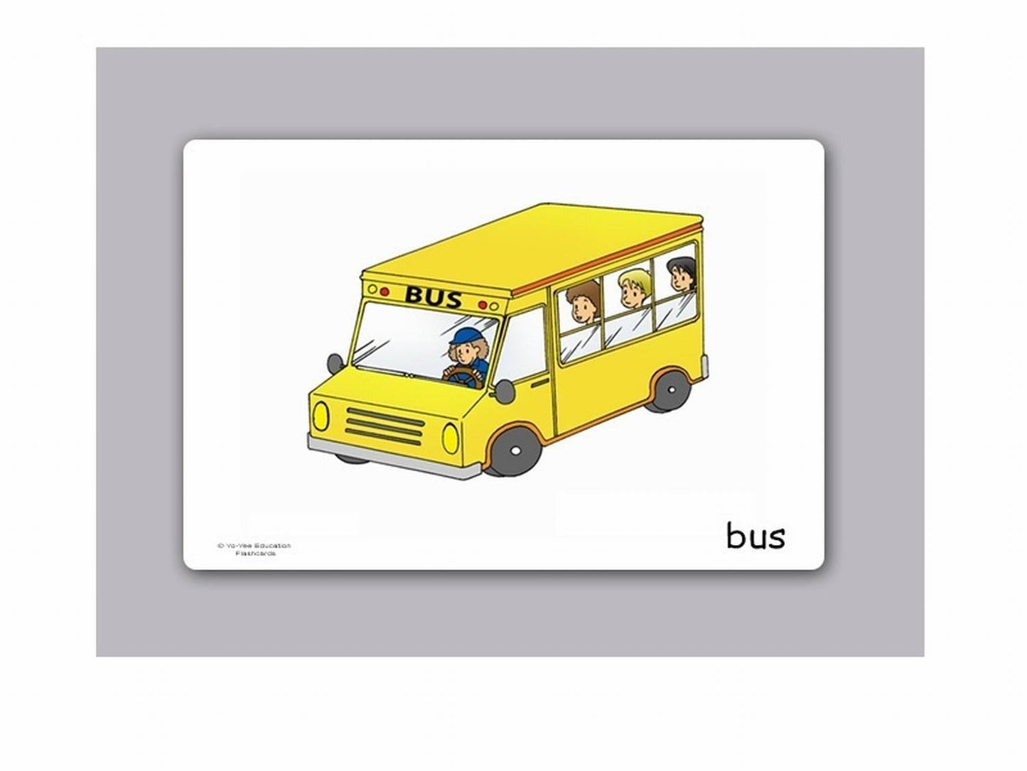 Yo-Yee Flash Cards - Transportation and Vehicle Picture Cards - English Vocabulary Cards for Toddlers, Kids, Children and Adults - Including Teaching Activities and Game Ideas and More