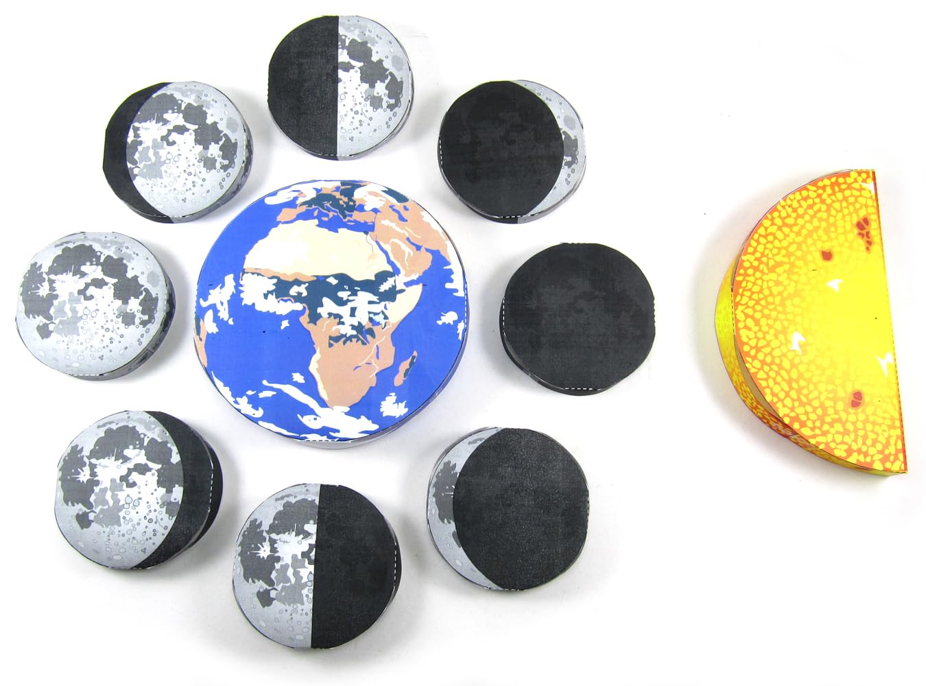 NewPath Phases of The Moon 3D Paper Model Making Kit - Individual Student Edition (17-7821)