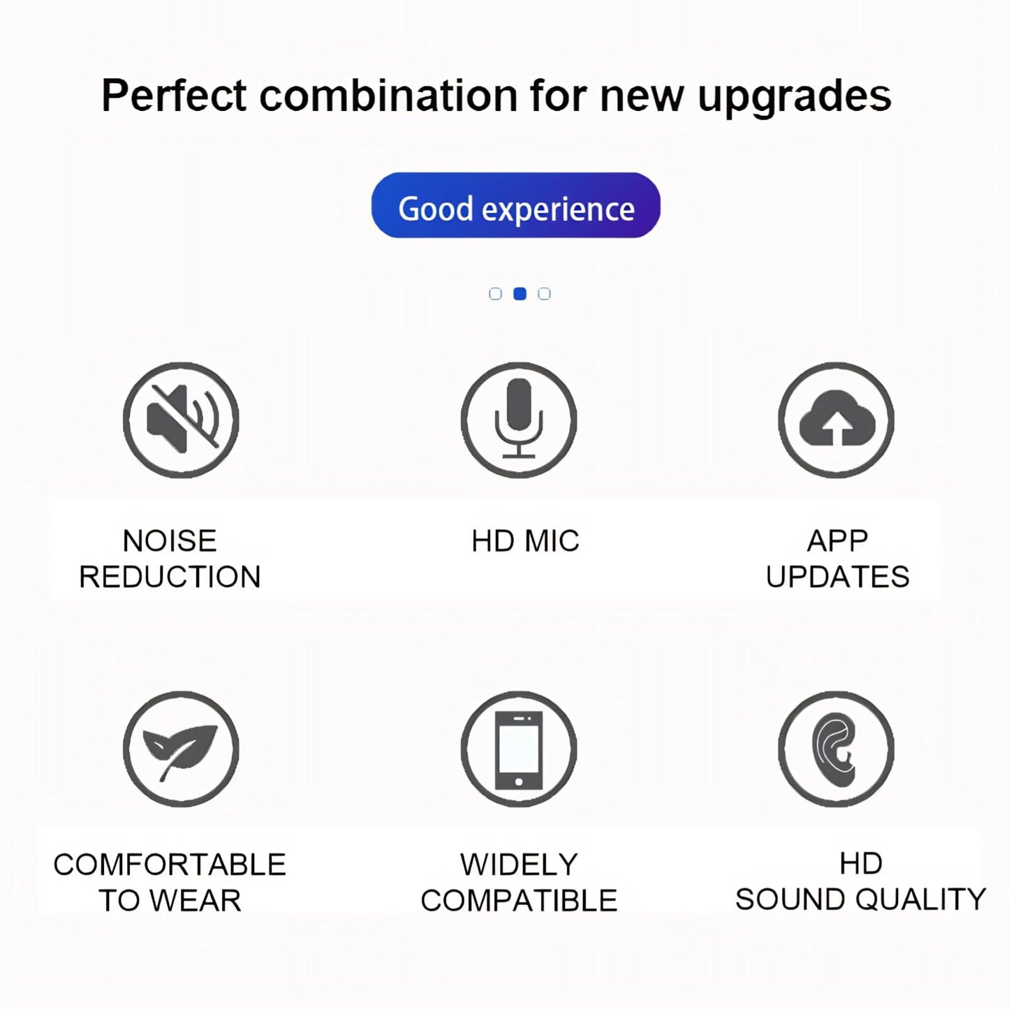 Language Translator Earbuds Two Way Translation, Real Time Translator Headset with 144 Languages, Bluetooth Online Translator Earbuds for Travel Business Learning, Touch