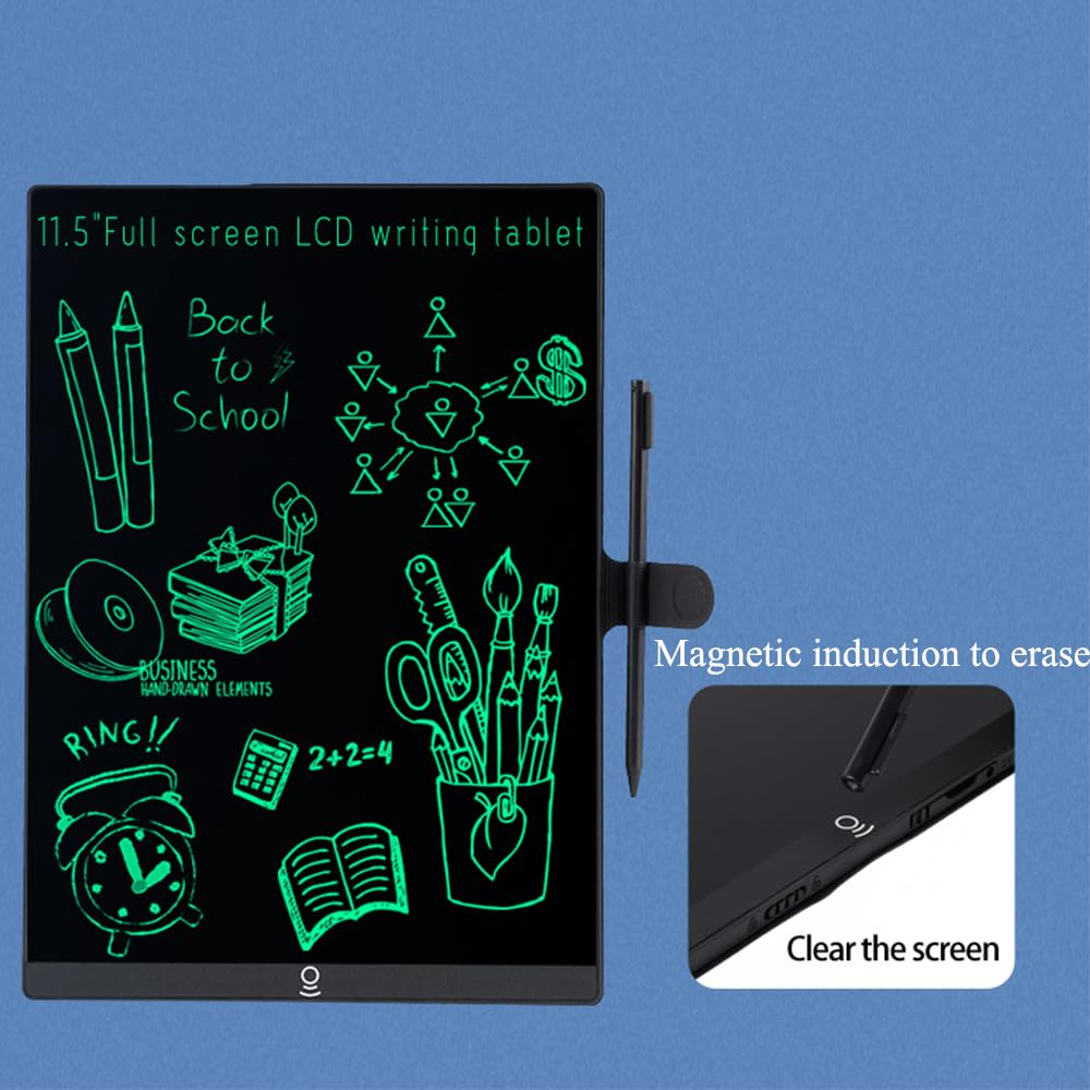 11.5in Erasable Writing Tablet for Drafting, Taking Notes and Leaving Message, Superfine Line Design Precise Sketching Writing Board Drawing Pad with a Pencil,Packed with a Leather Case Protective