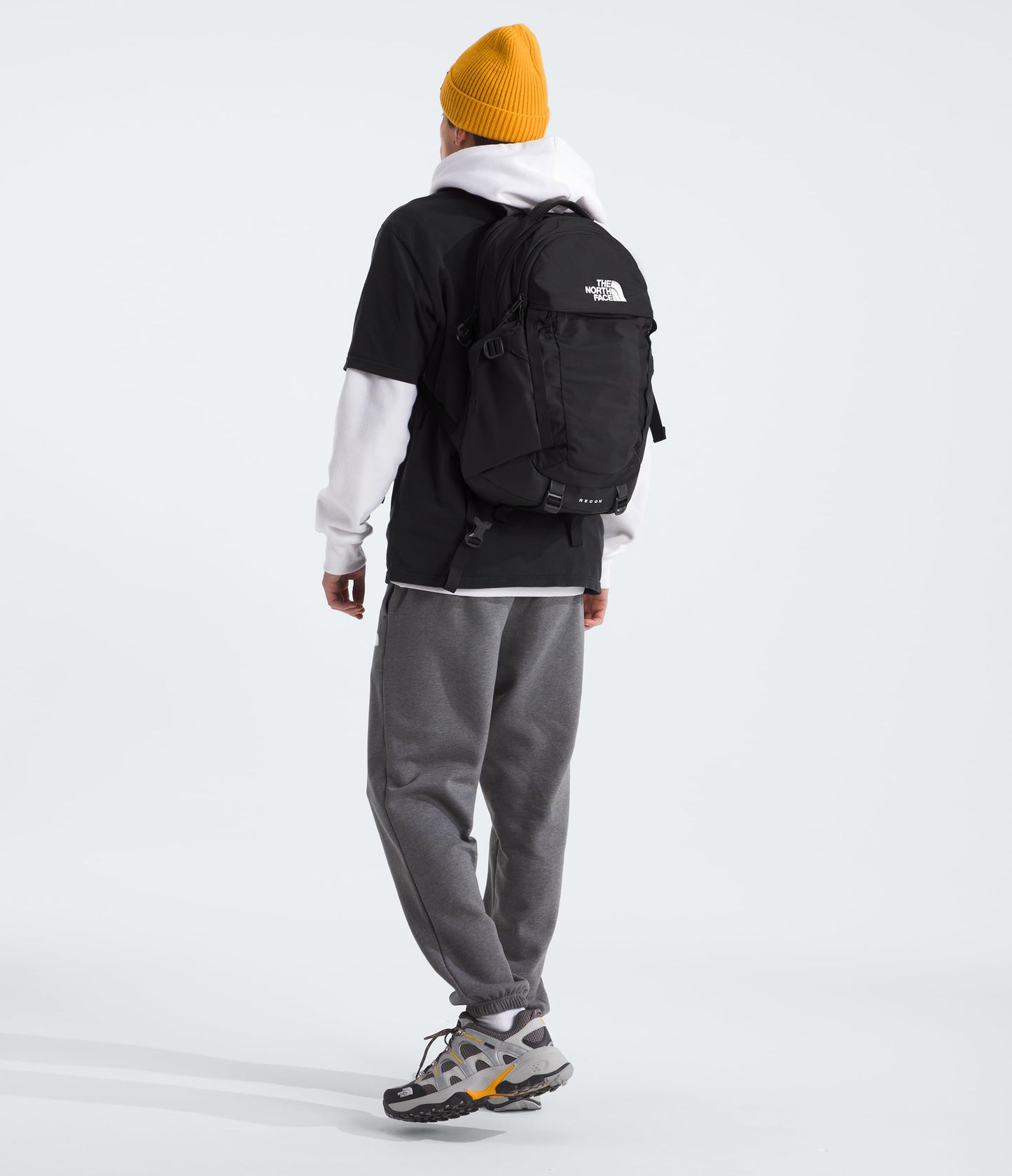 The North Face Recon Everyday Laptop Backpack - Daypack, Water Repellent, Laptop Sleeve, 2 Water Bottle Pockets, TNF Black/TNF Black-NPF, One Size