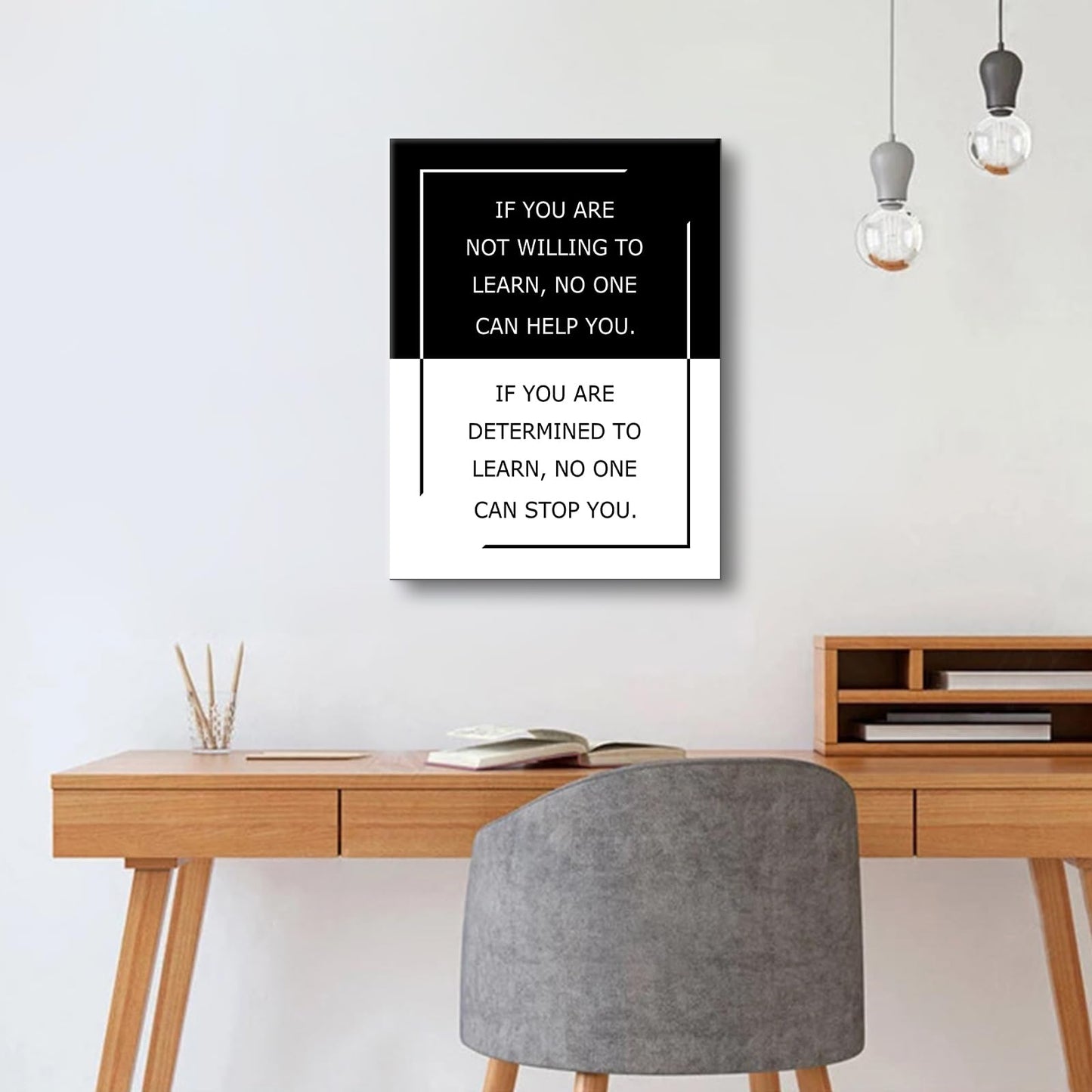 Motivational Poster Wall Art Inspirational Quotes If You Are Sign Picture Print Positive Saying Painting Artwork for Modern Home Bedroom Office Workplace Stretched and Framed [18''Hx24''W]