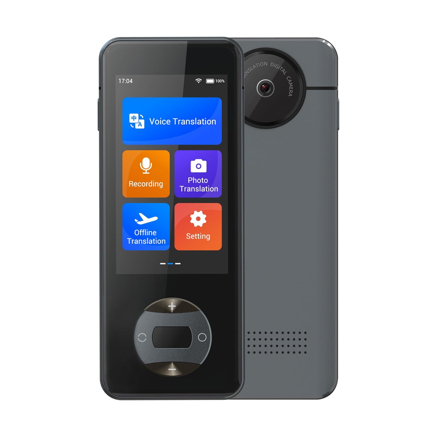 Anfier Offline Language Translator Device W10 PRO for 144 Languages and Accents Translator Photo Translation No WiFi Needed for Tavel Business W10 Grey
