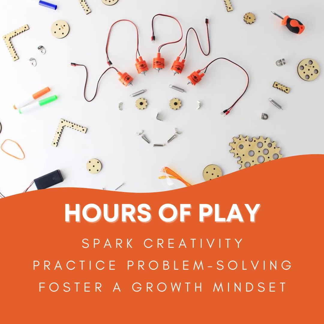 Tinkering Labs STEM Kits for Kids Age 8-10 | Inventors Kids Science Kit, Robot Building, and Engineering with Electricity Circuits | Coolest DIY Toys and Best Birthday Gifts for 10 Year Old Boy Girl
