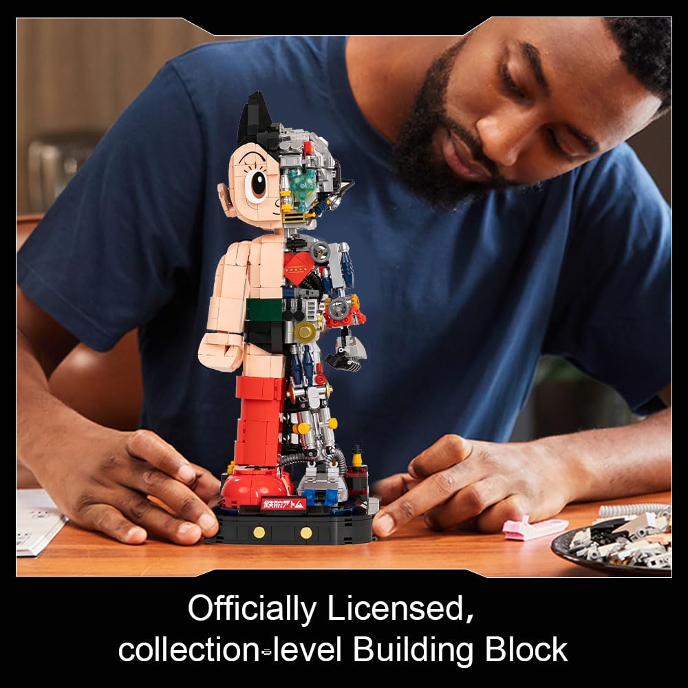 PANTASY Astro Boy Building Set Mechanical Clear Ver – Official Licensed Classic Anime Figure Brick Model, Collectible Robot Display Toy for Adults and Fans, Creative Construction Kit