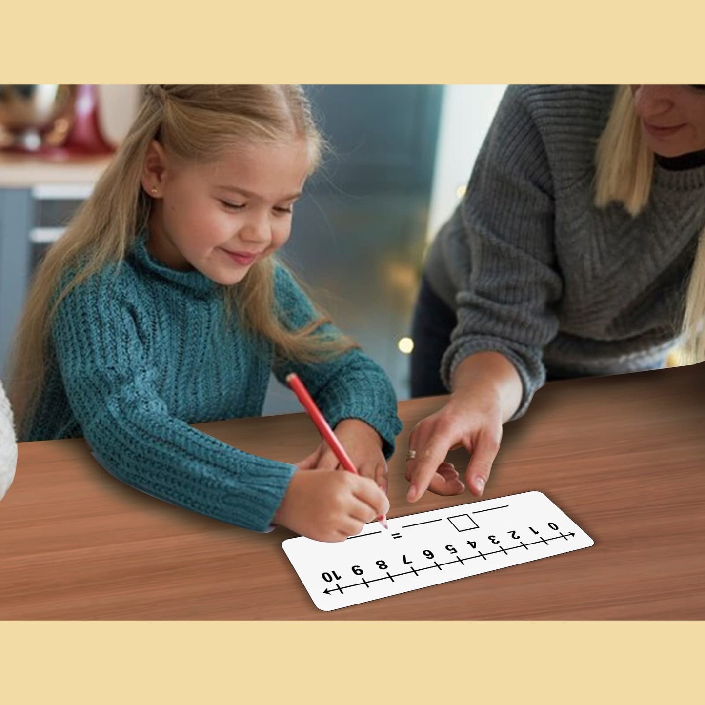 2 Pcs Dry Erase Number Line Board, Double Sided Number Line for Students, Homeschool, Teacher Supplies, Classroom, Math Game for Math Center，High Quality Durable 12 x 4 Inch 0-10, 0-20