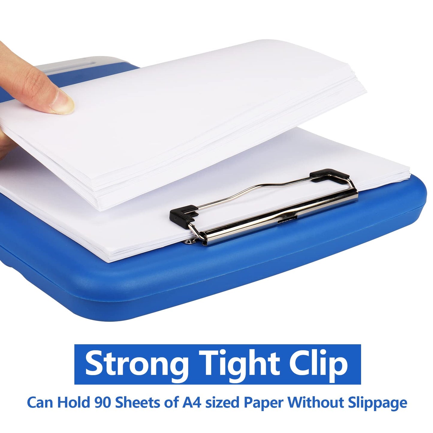 SFLHHDM Storage Clipboard with Pen Holder, High Capacity Clipboards for Classroom, Clip Boards 8.5x11 with Storage, Low-Profile Clip, Lightweight Plastic Clipboard for Kids, Lawers, Office Workers