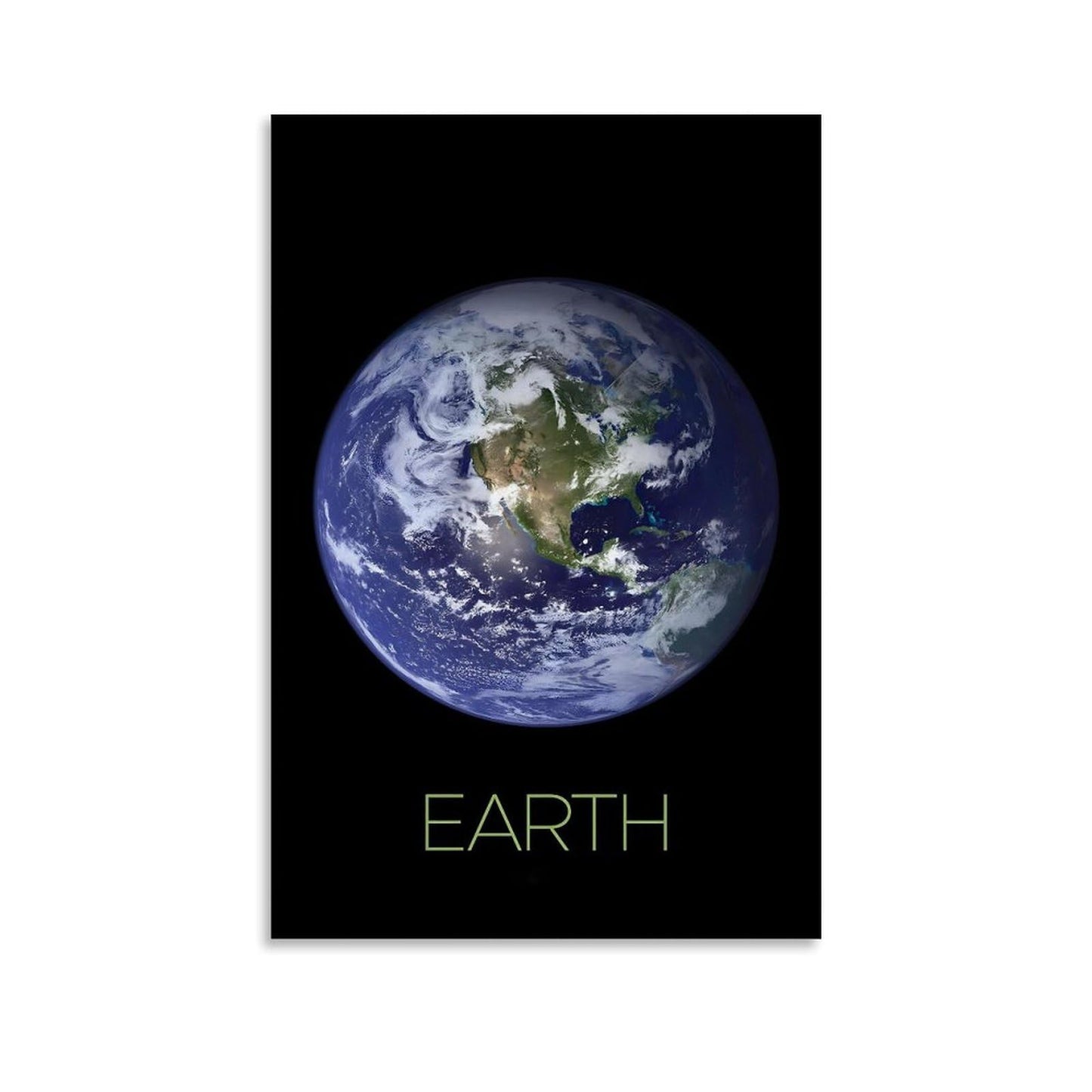 XIAOLOUTINYU Solar System Canvas Wall Art - Earth Planet Space Poster for Kids Room Bedroom Classroom, STEM Educational Astronomy Decor, Science Gift for Boys Girls Teens, 12x18 Inch Unframed