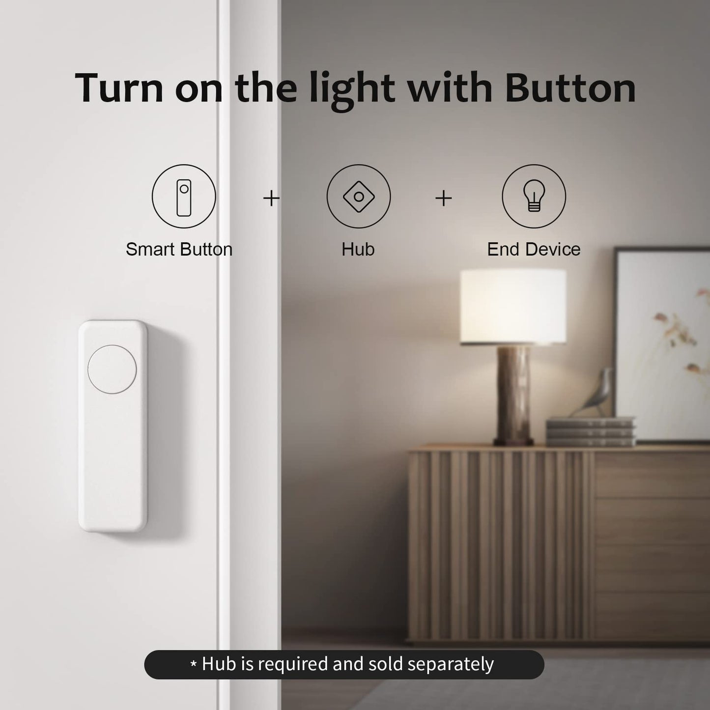 THIRDREALITY ZigBee Smart Button Blue, 3-Way Remote Control, Require Zigbee hub, Work with SmartThings, Aeotec, Hubitat, Home Assistant, Third Reality Hub, Battery Included.