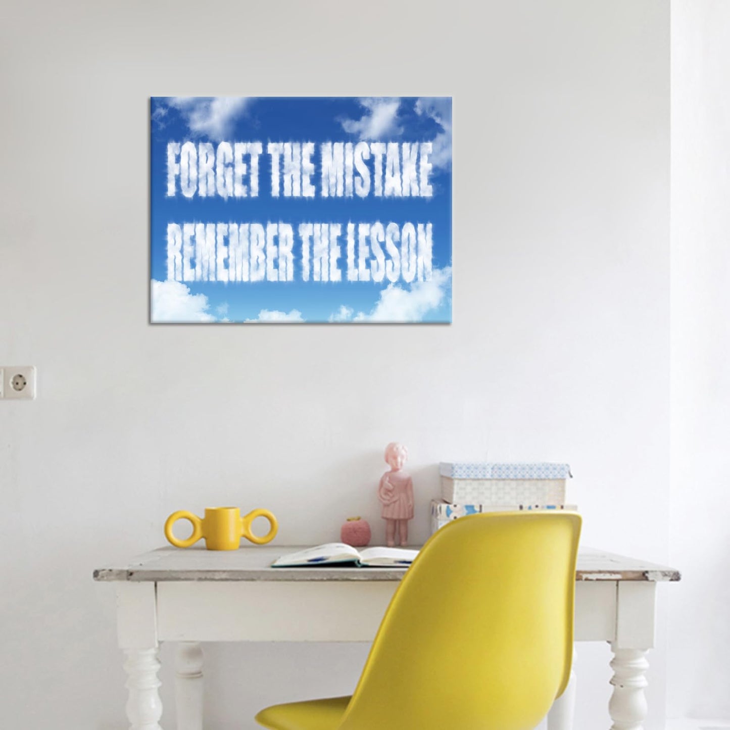 Inspirational Canvas Wall Art Entrepreneur Affirmation Quotes Print Poster Motivational Picture Painting for Office Home Office Parlour Living Room School Decoration Stretched and Framed [24''Wx18''H]
