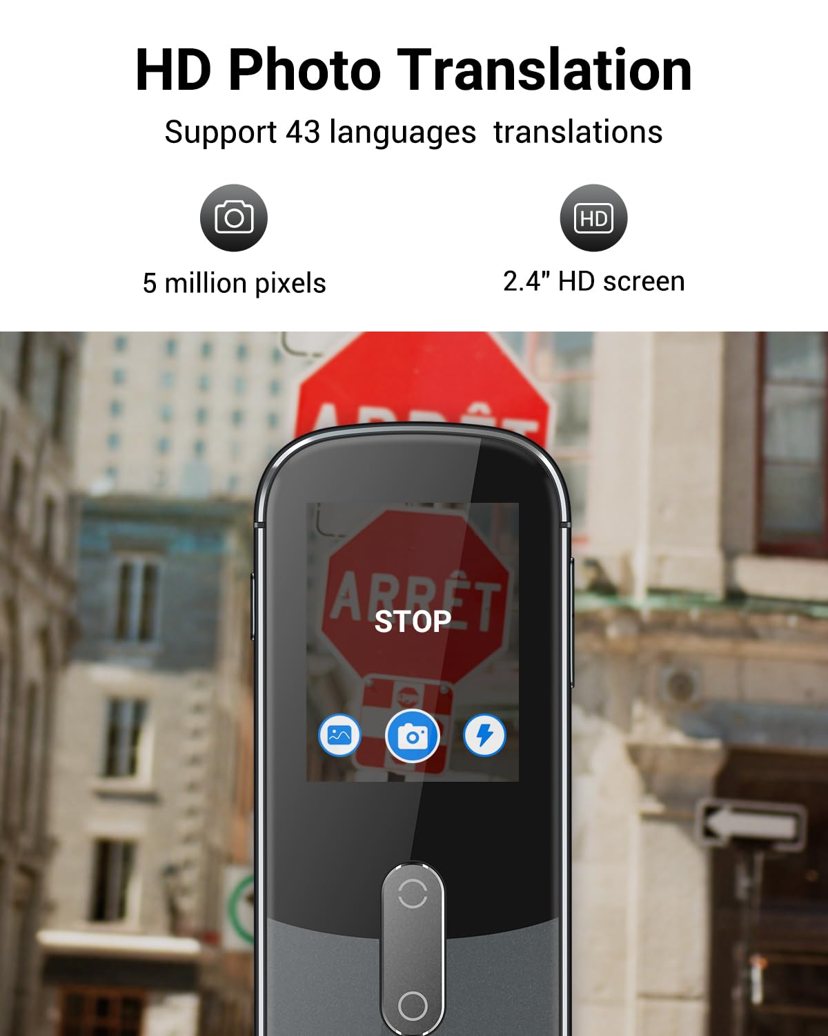 XUPURTLK Language Translator Device No WiFi Needed, Two-Way Real Time Voice Translation Device, 144 Languages Online Offline Voice Text Photo Translation for Travel, Business, Learning