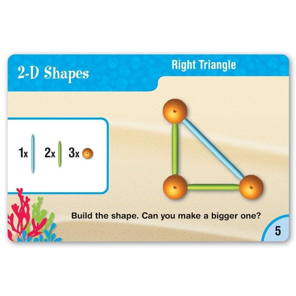 Learning Resources Dive into Shapes! A Sea and Build Geometry Set - Math Manipulatives, 3d Classroom Must Haves, STEM Games, Fine Motor Skills, Science Experiments for Kids, Building Supplies