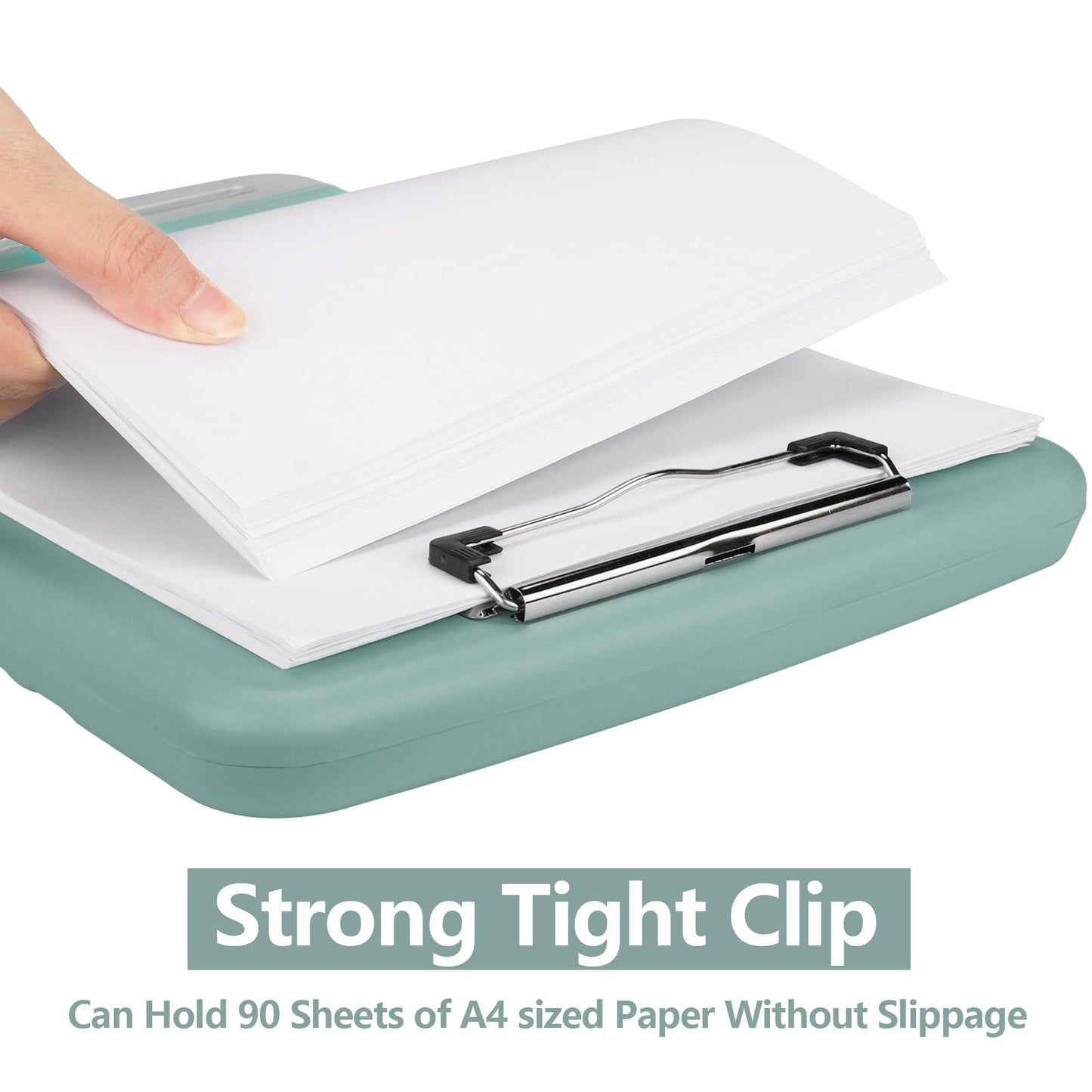SFLHHDM Storage Clipboard with Pen Holder, High Capacity Clipboards for Classroom, Clip Boards 8.5x11 with Storage, Low-Profile Clip, Lightweight Plastic Clipboard for Kids, Lawers, Office Workers