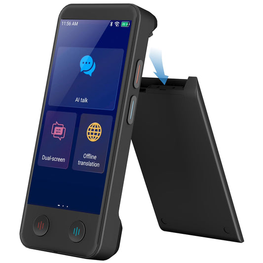 iTour D-pro Language Translator Device, Real time Instant Voice Translator, Dual Screen Online & OfflineTranslation Device for Business, Travel and Learning