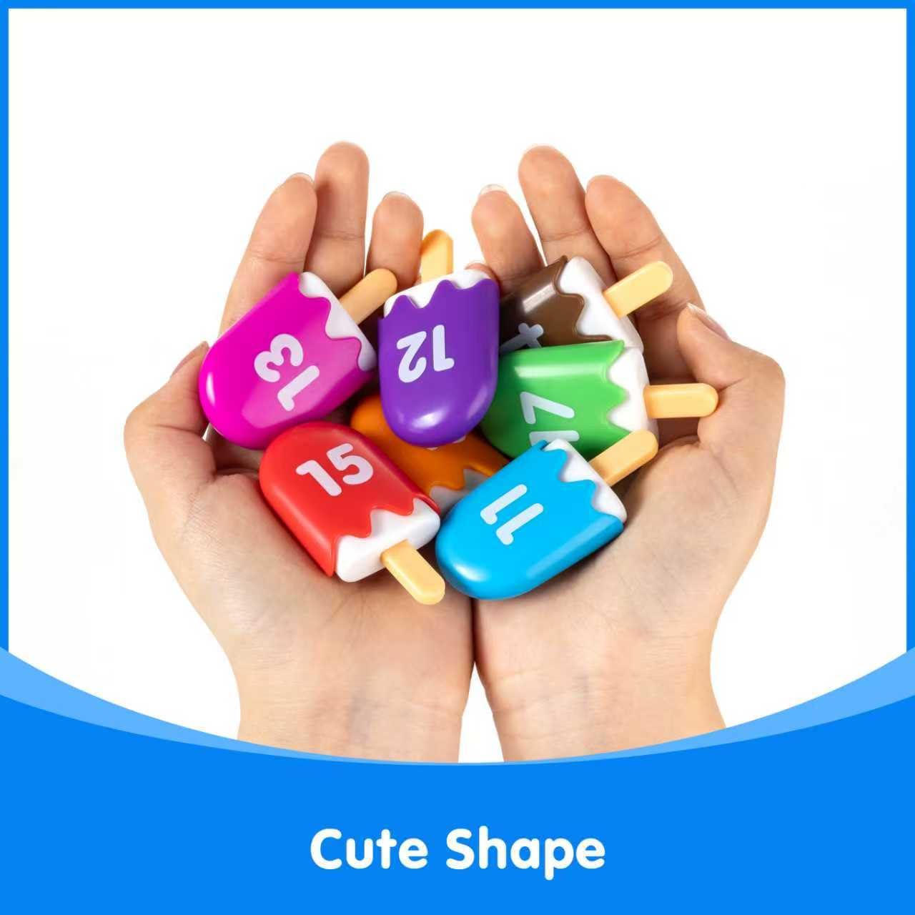 Odoorgames Mini Number Pops 11-20 — Number Learning Toys,Toddler Counting & Color Matching Toys for Kids