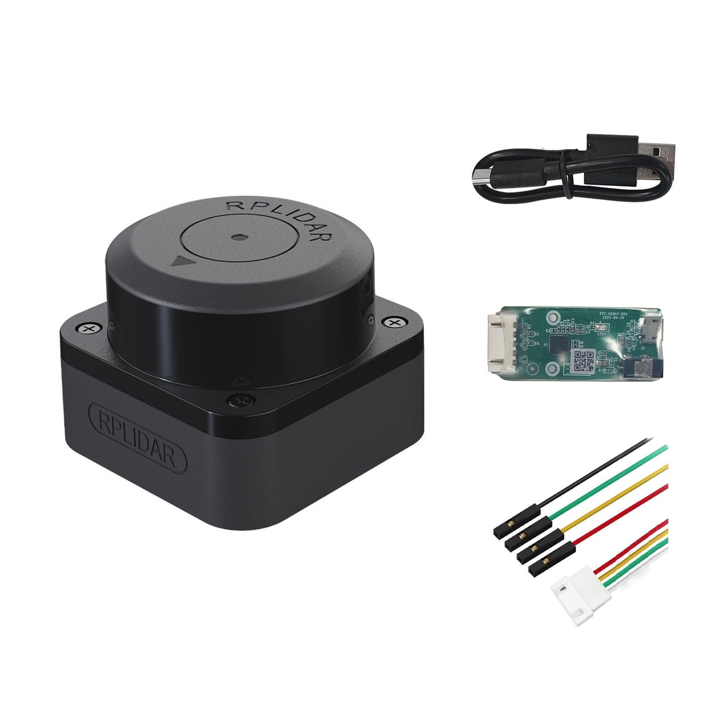 youyeetoo RPLIDAR C1 Fusion Lidar DTOF Laser Scanner - 360-Degree Full-Range 12-Meter Laser Scanner for Robot Projects Involving Positioning, Mapping, Navigation, and Obstacle Avoidance