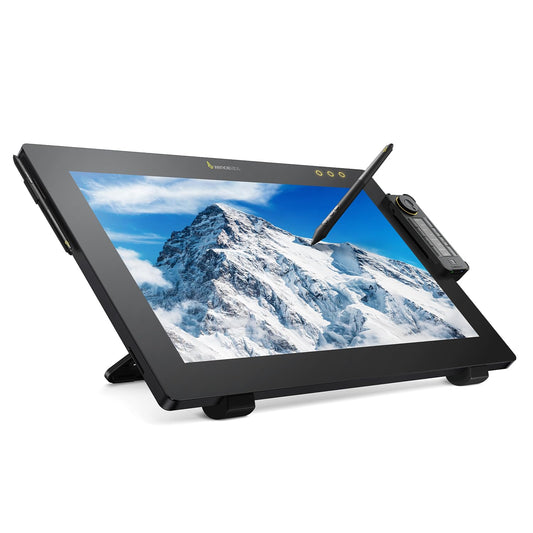 Xencelabs Pen Display 24+ Industry-First Pen Display with Calman Ready, Drawing Tablet with 4K Screen Monitor, Graphic Display with 44 Customizable Quick Keys, 2 Battery-Free Pens for Win/Mac/Linux