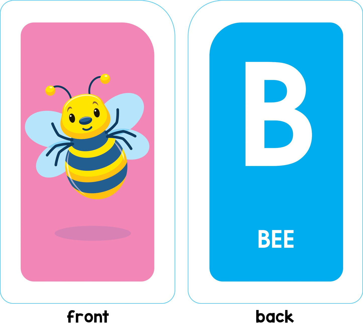 School Zone Alphabet Flash Cards: 56 Cards, Toddler, Preschool, Learn the ABC's, Letters, Phonics, Colorful & Fun Learning, Ages 3+