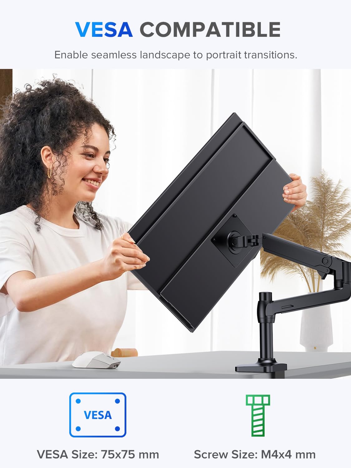 UPERFECT Portable Monitor Touchscreen 2K QLED, 22" Gaming Monitor w/VESA & 180° Adjustable Stand, 2560×1440 QHD FreeSync HDR, 100% DCI-P3, USB-C HDMI Travel Second Monitor for Laptop, PC, Game Console