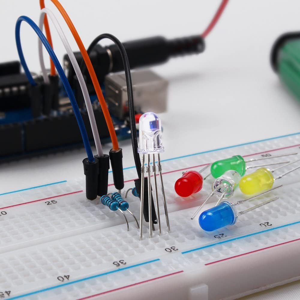 REXQualis Super Starter Kit Based on Arduino UNO R3 with Tutorial and Controller Board Compatible with Arduino IDE