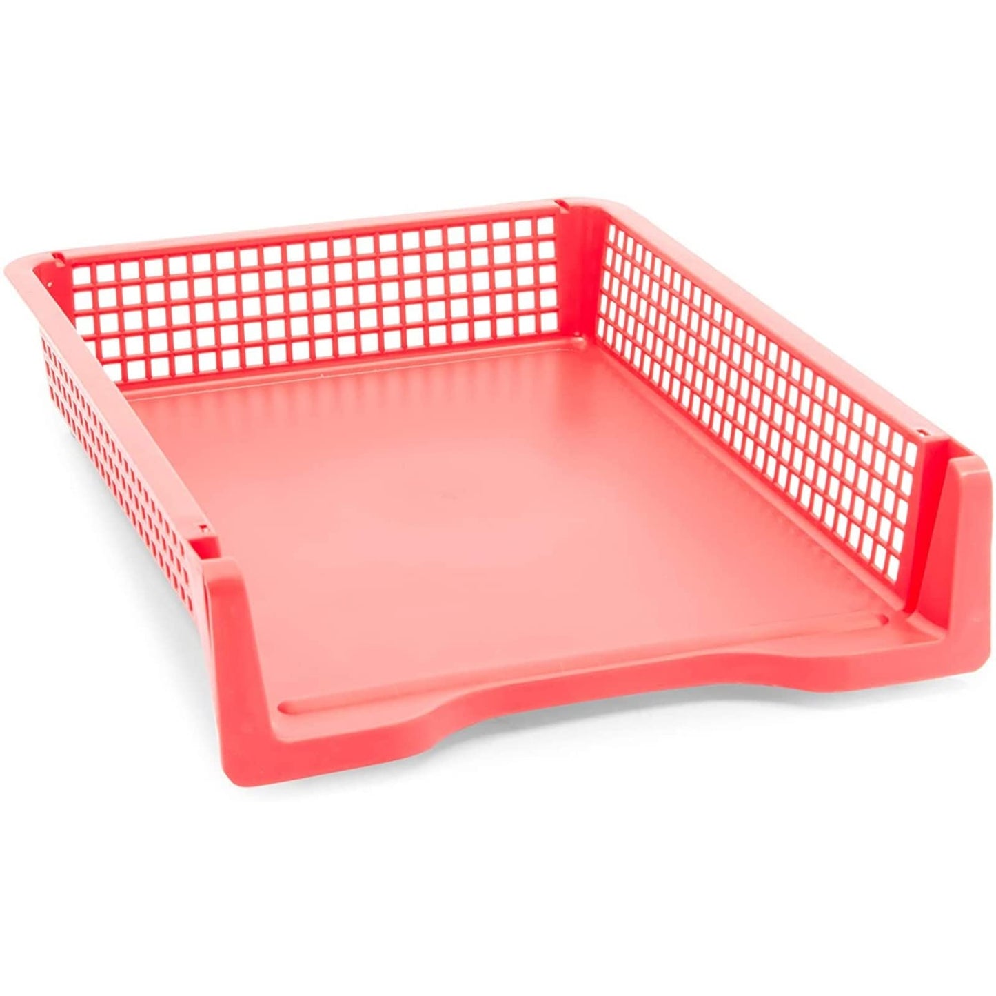 Bright Creations Classroom Turn in Trays - 6-Pack, Letter Size, 12.75 x 9.75 x 2.75 in, Rainbow Plastic - Teacher Supplies & Classroom Must Haves - Stackable Paper Organizer & Homework Trays