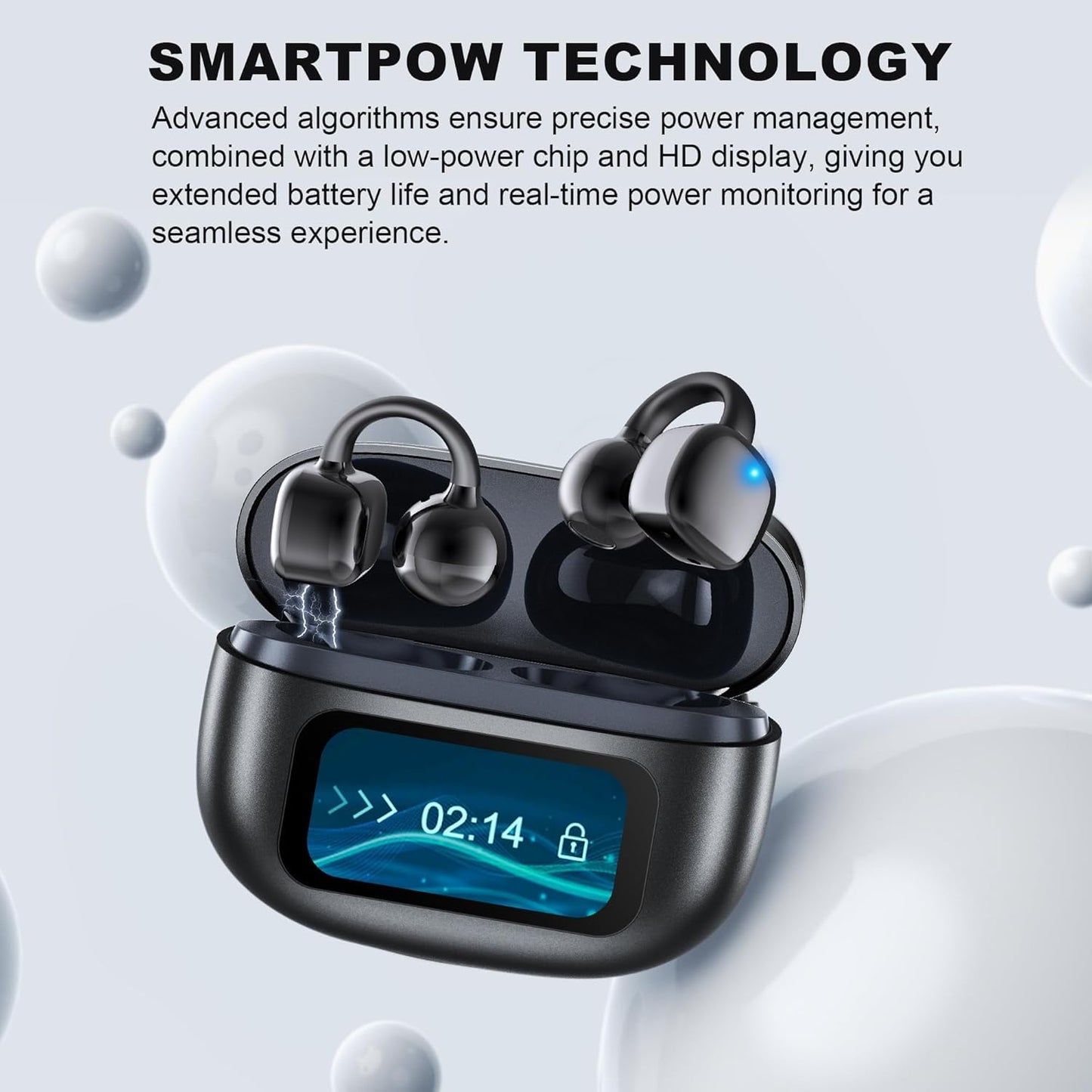 AI Translation Earbuds Real Time, 144 Languages Translator Earbuds for iOS & Android, Hi-Fi Sound, 3-in-1 Translation Headphone for Travel, Business & Learning with Charging Case & LED Display - Black