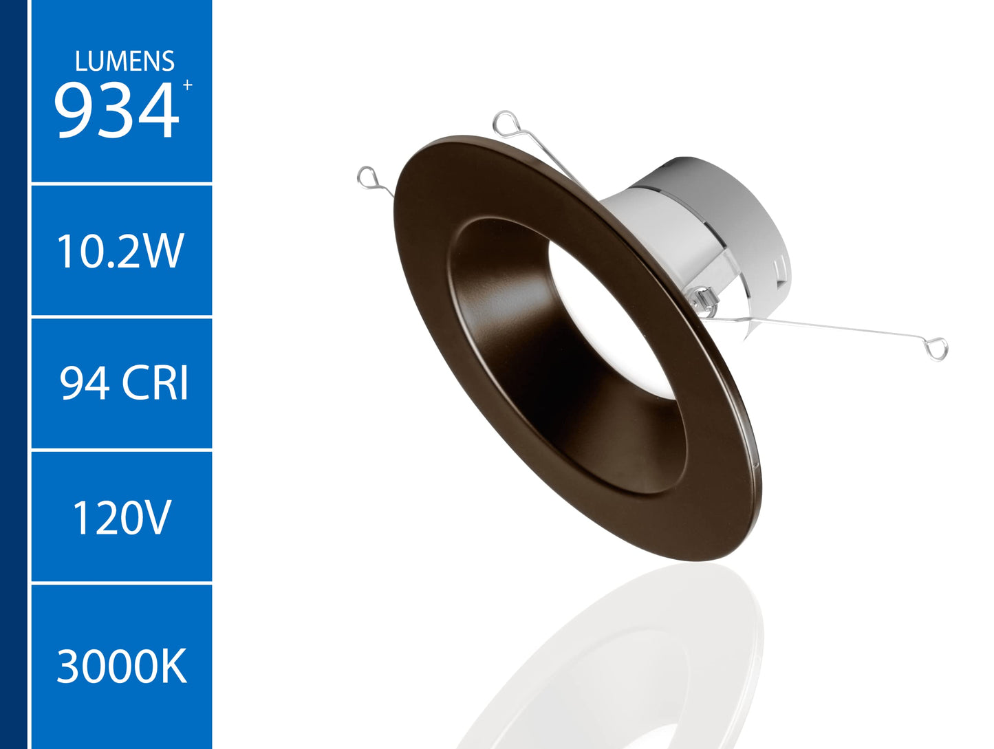 Nicor DLR56(v6) Recessed LED Downlight 900 Lumen 3000K 5/6-inch Oil-Rubbed Bronze Model DLR566091203KOB