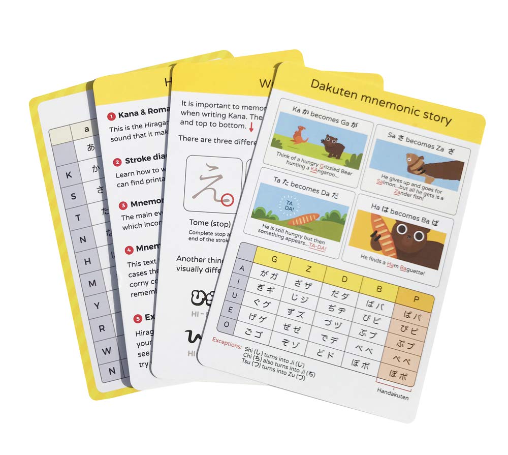 Dr. Moku's Hiragana & Katakana Flash Cards - Learn The Japanese Alphabet for Beginners
