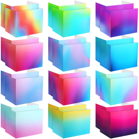 SATINIOR 24 Pcs Privacy Folders for Students, Desk Dividers for Classroom Testing, Student Privacy Boards Classroom Must Have, 12 Colors Study Panel for School Teacher Supplies(Bright Style)