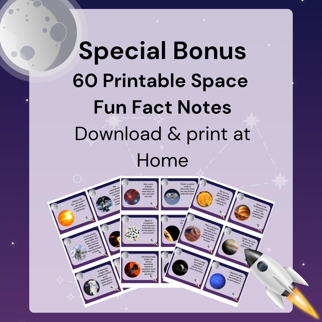 200 World Landmark Fun Fact Cards – Fascinating, Educational Flash Cards for Kids | Lunchbox Notes, Homeschool, Classroom, Travel + Bonus Printable 60 Space Fun Facts | Back to School & Gift Idea