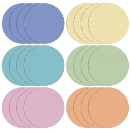 Newtay 24 Pack 10 Inch Dry Erase Dots for Classroom Tables Dry Erase Circles Colorful Removable Board Marker Wall Sticker Decal Spot Set for Student Tables Desk School Teacher Supplies(Warm Color)