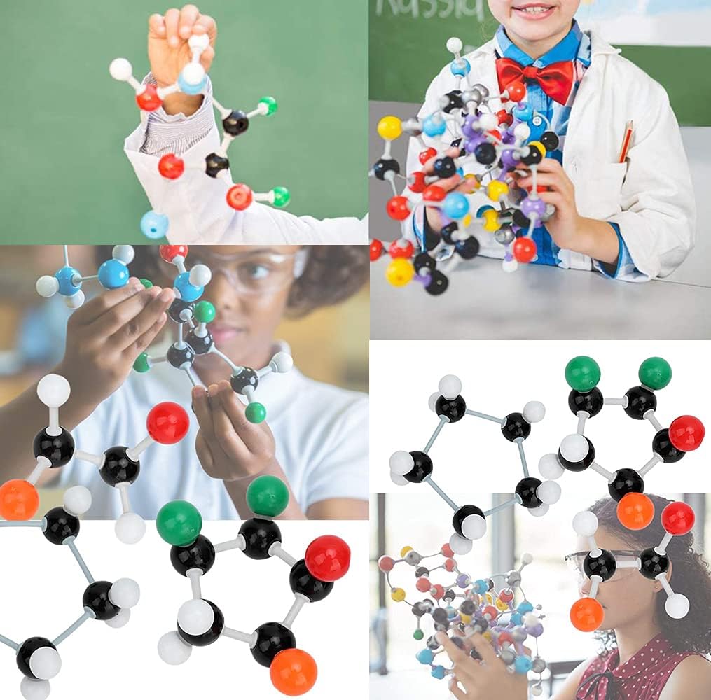 YCWF Chemistry Model Kit,974 Pcs Molecular and Atomic Model Kit for Organic and Inorganic Chemistry Learning,Chemistry Structure Kit with Atoms,Bonds & Orbitals for Teacher, Student