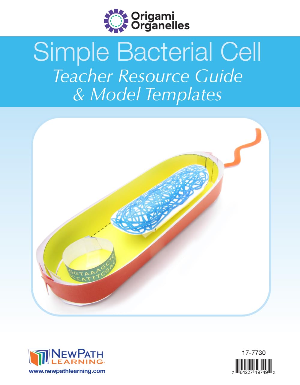 NewPath Simple Bacterial Cell 3-D Paper Model Making Kit - Individual Student Edition (24-7730)
