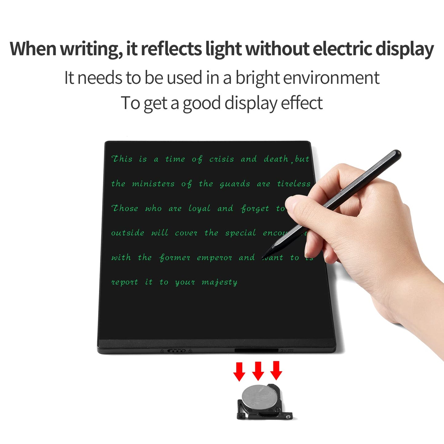 LCD Writing Tablet 11.5 Inch Double Display, Bezel-Free Two-Sided Reusable Electronic Drawing Pad with Case, Ultra-Slim Digital Notepad for Adults Kids, Electronic Scratchpad for Office School Home