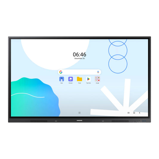 Samsung 75” WAD Interactive Display, EDLA Certification for Google Services Access, Multi-Touch Capabilities, Dual Pen Function, 3-in-1 USB-C Port, OPS Slot, LH75WADWLGCXZA