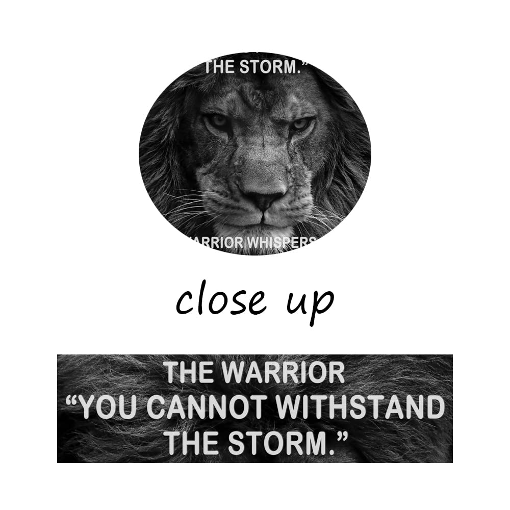 WYJZDZQ8 Lion Inspirational Canvas Office Print Wall Art Animal Motivational Picture Inspiring Animal Poster Painting Modern Artwork for Home Bedroom Living Room Office Decor Frame[12''W X 18''H]