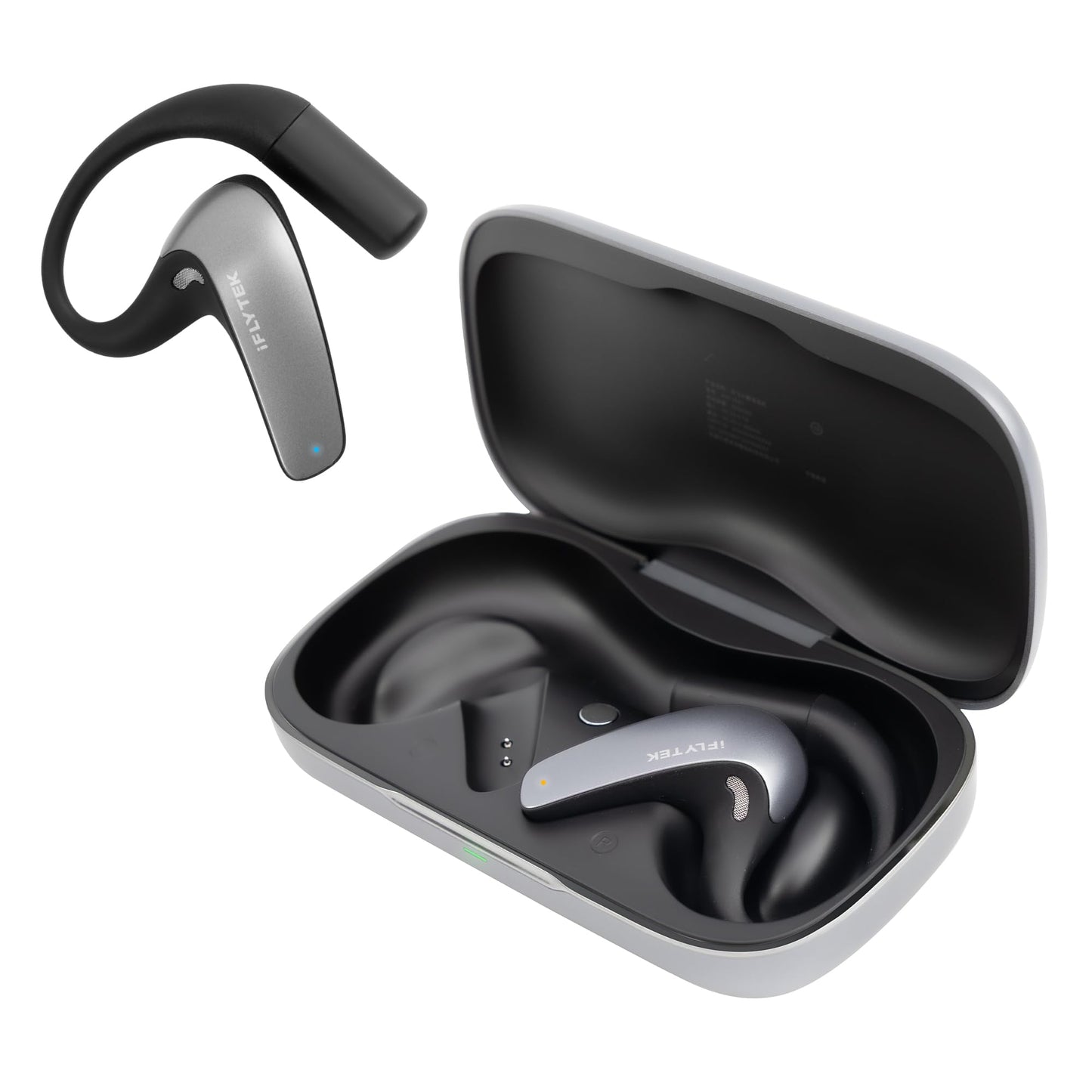 iFLYTEK AI Translation Earbuds, for Global Business and Travel, Bone Conduction Voice Isolation in Noise, 60 Languages for Real-Time Face-to-Face, Calls & Meetings, Easy Setup via iOS/Android App