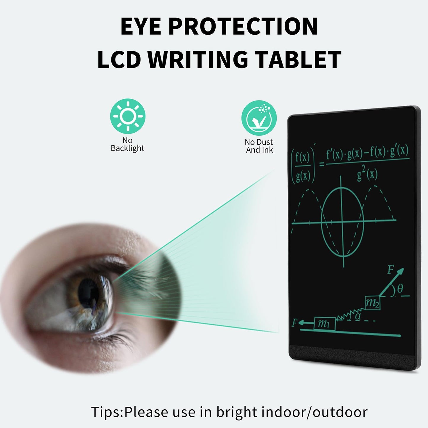 LCD Writing Tablet for Adult: Double-Sided 6.5&6 Inch Mini Full Screen Drawing Board Reusable Digital Notepad Portable Use in Home School Office
